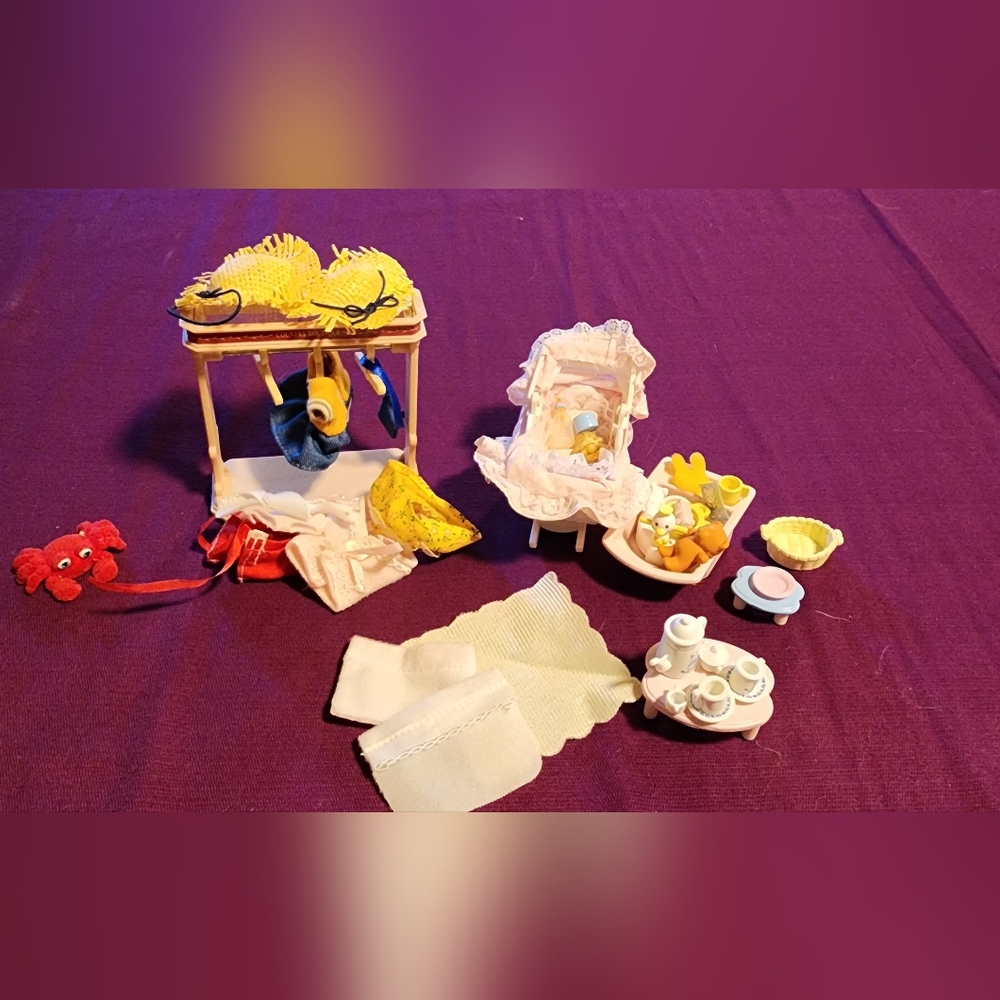 Calico Critters Doll House Furniture, Accessories